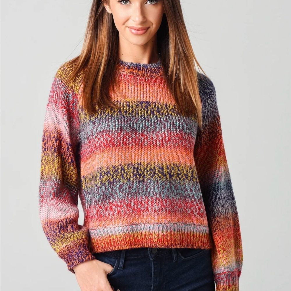 cupcakes & cashmere Jupiter Colorful Knit Sweater